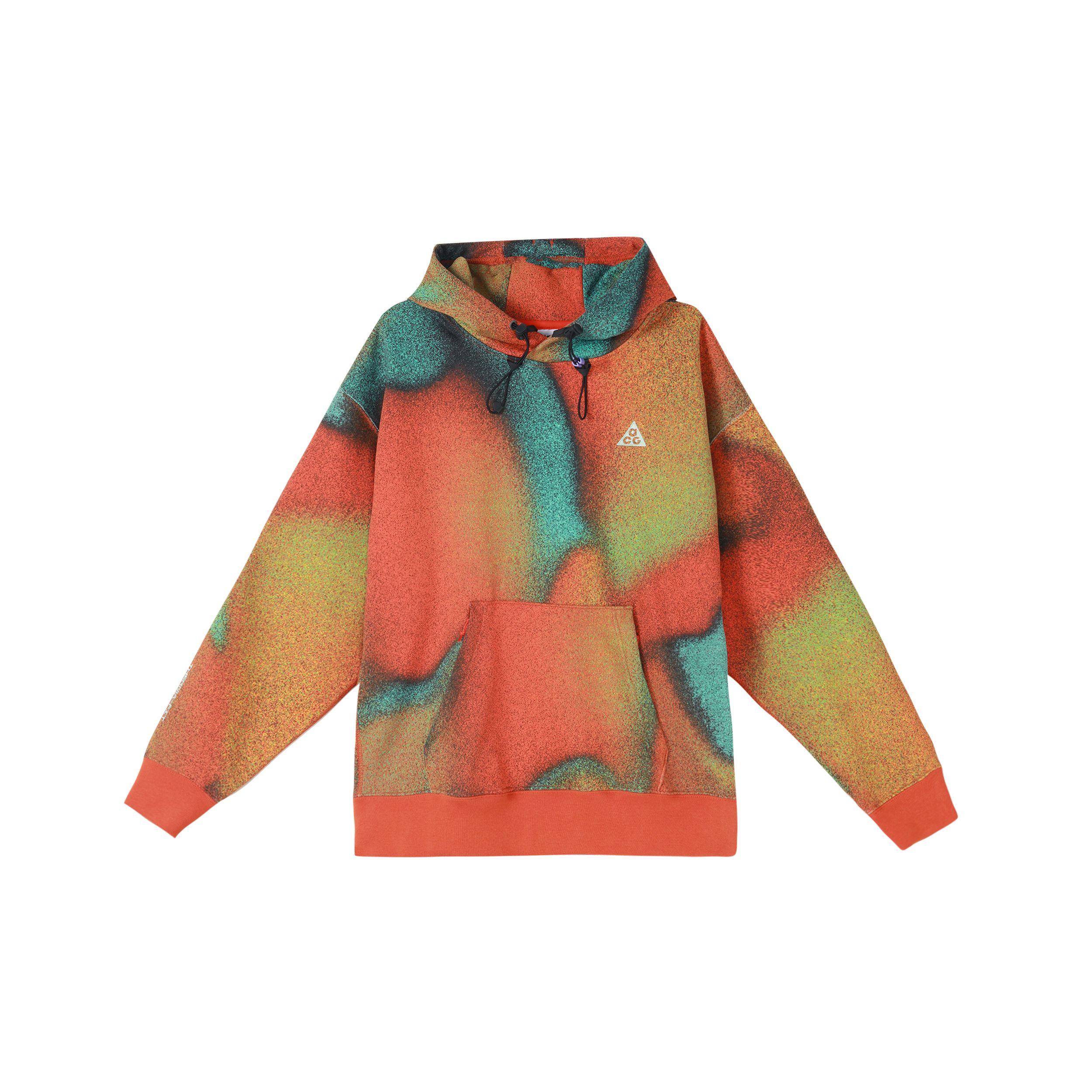 Nike Unisex ACG Therma-FIT Hoodie Orange Green DQ5790-891 S