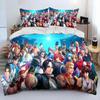 Game King Of Fighters Retro Bedding Set Boys Girls Twin Queen Size Duvet Cover Pillowcase Bed Kids Adult Home Textileextile Tool