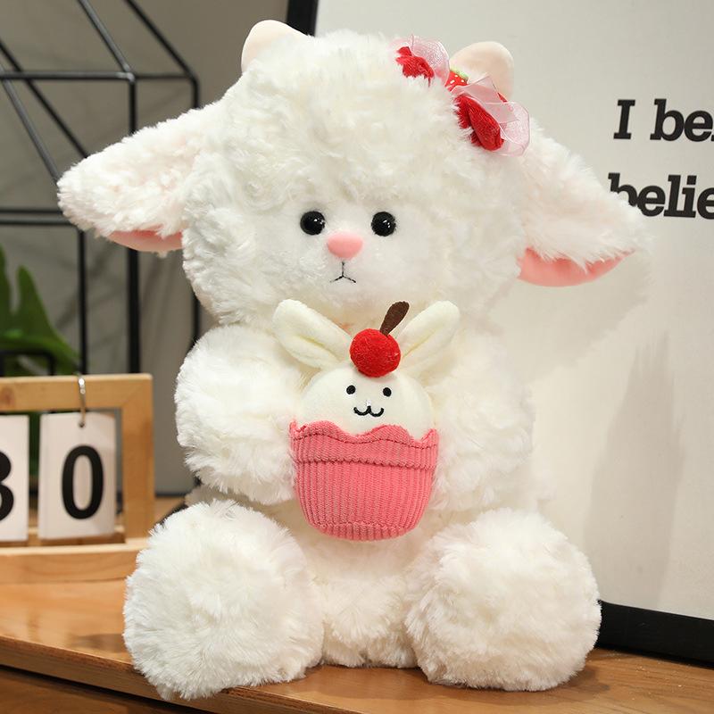 New Cute Lamb Doll Plush Toy Little Lamb Doll Valentine's Day Gift for Girlfriend