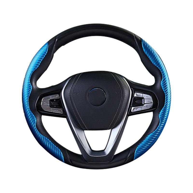 For Ideal Steering Wheel Cover Four Seasons Universal Ultra-thin Carbon Fiber Pattern Decoration Modified Car Card