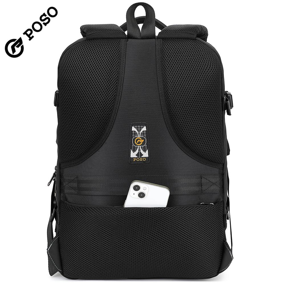 Pánský batoh pro 17/17,3palcový notebook Velkokapacitní 45 l Rozšiřitelný, S nabíjecím portem USB, otevírání o 180°, Kufr o velikosti 22 palců