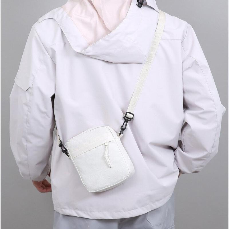 Men'S And Women'S Single Shoulder Bag Crossbody Bags, Solid-Colored Lightweight Mobile Phone Bags For Travel Pography