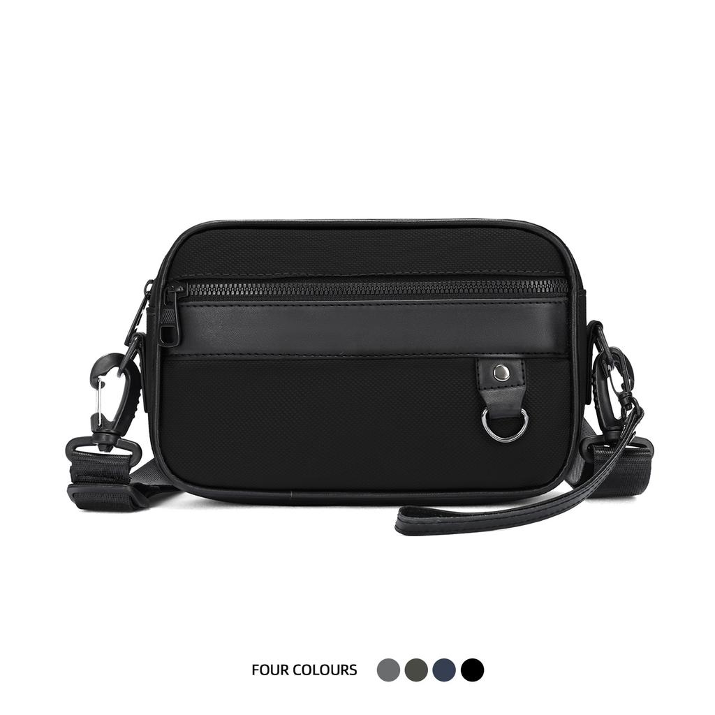Herren Schultertasche Große Kapazität Multifunktional Einfarbig Crossbody Tasche