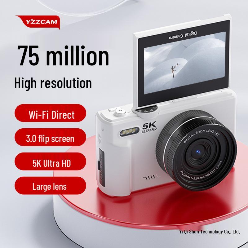 High-Definition Retro Mirrorless Camera for Students and Travel - Entry-Level, Perfect for Girls