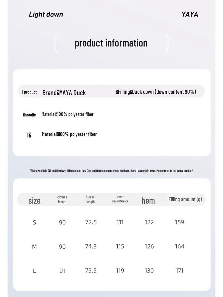 Yaya Kadın Kore Tarzı Yaka Kaz Tüyü Mont