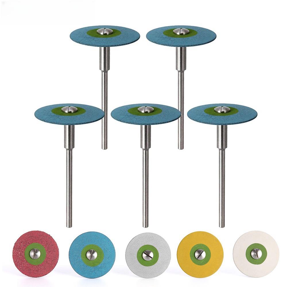Dental Rubber Diamond Polisher Wheel Disc For Porcelain Zirconia Restorations 26mm Dental Lab Polisher