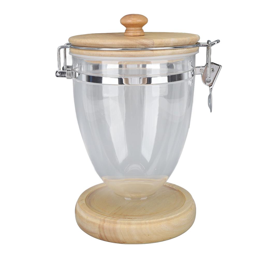 Coffee Bean Container Loose Leaf Tea Coffee Sugar Nuts Canister Clear Food Storage Jar with