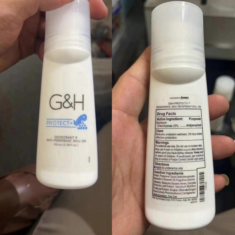 100ml Roll-On Deodorant Antiperspirant, Schnelltrocknend, Hinterlässt keine weißen Spuren, mit Cica-Komplex, Grünem Tee, Rosmarin, Alkoholfrei, für Männer & Frauen