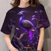 Pattern T-shirt Women's Clothing Peacock T-shirt