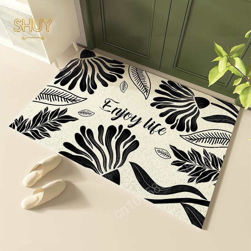 

Коврик для прихожей с цветочным узором для гостиной, коврик для ванной комнаты, молитвенный коврик, ковры для пола, ковры для ног, декор для кухни, двери дома, прихожей 30x50cm-12x20in