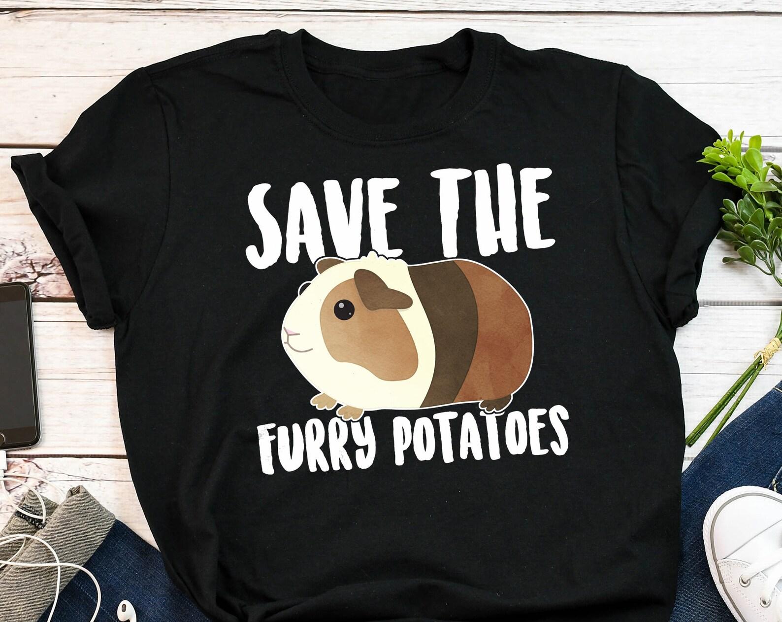Funny Guinea Pig Shirt, , Guinea Pig Lover Gift, Cute Cavy T-shirt, Pet Cavies Tshirt, Animal Rodent Mom Dad Clothing, Furry Potato 160