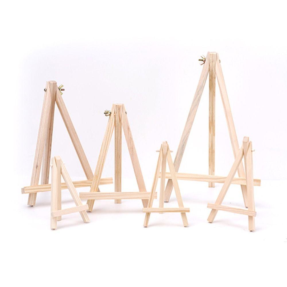 Triangle Shape Tabletop Easel Small Size Painting Display Holder New Wood Drawing Easel  Painting