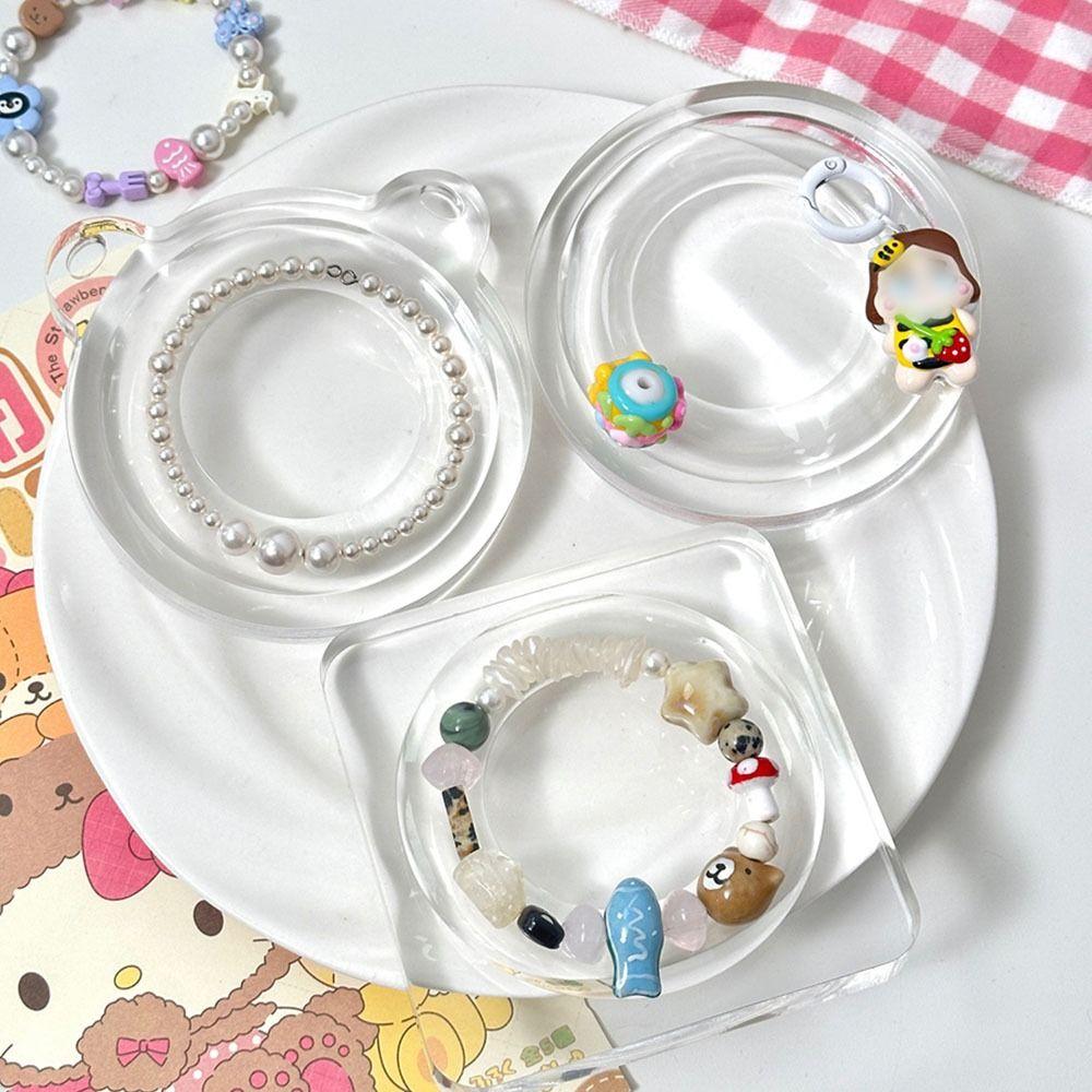Acrylic Necklace Designs Tray Clear Jewelry Making Tray Necklace and Bracelet