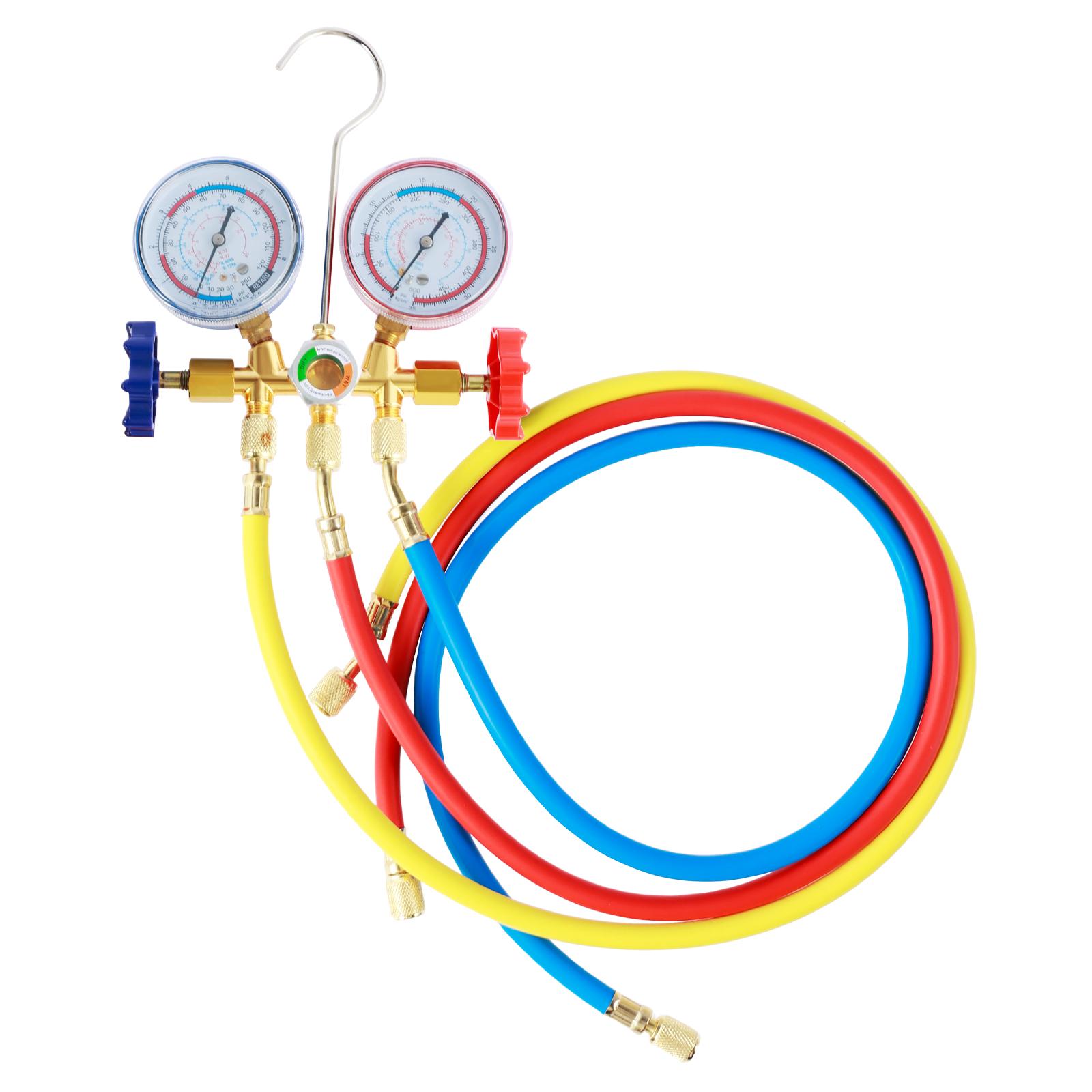 

Инструменты для автомобильного кондиционера Заправочные шланги Счетчик Автомобильная система кондиционирования воздуха Счетчик охлаждения Заправочные шланги с манометром