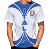 Italy Flag Graphic Men's T-shirts 3D Print Italian National Emblem T-shirts Streetwear Oversized Short Sleeve Tops