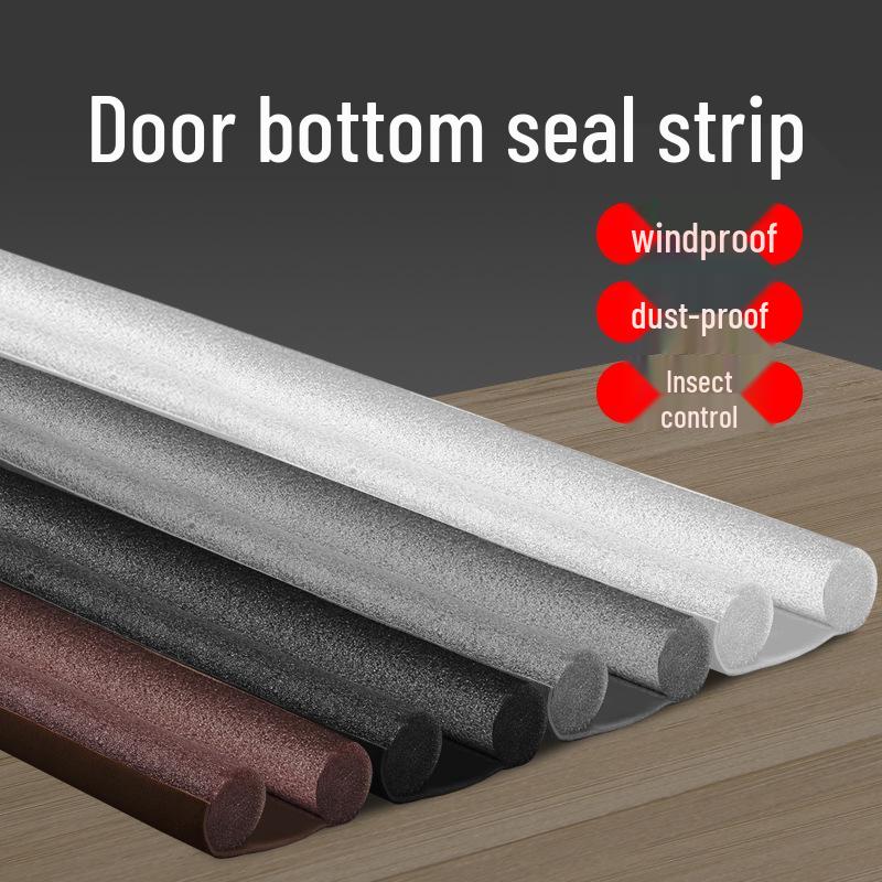 Upgraded PU Leather Door Bottom Seal: Soundproof, Windproof, Heat-Insulating, Wear-Resistant, Anti-Slip Foam Adhesive Strip