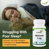 Nveda Melatonin 3mg Natural Sleep Aid Supplement for Stress Relief and Deep Rest 60 Tablets Pack