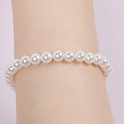 Dana Burton [925 Silver] Charlotte Glass Pearl Bracelet_6mm Pearl