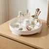 Nordic Style Round Storage Tray Plastic Simple Jewelry Display Tray Multi-purpose Minimalist Desktop Sundries Organizer