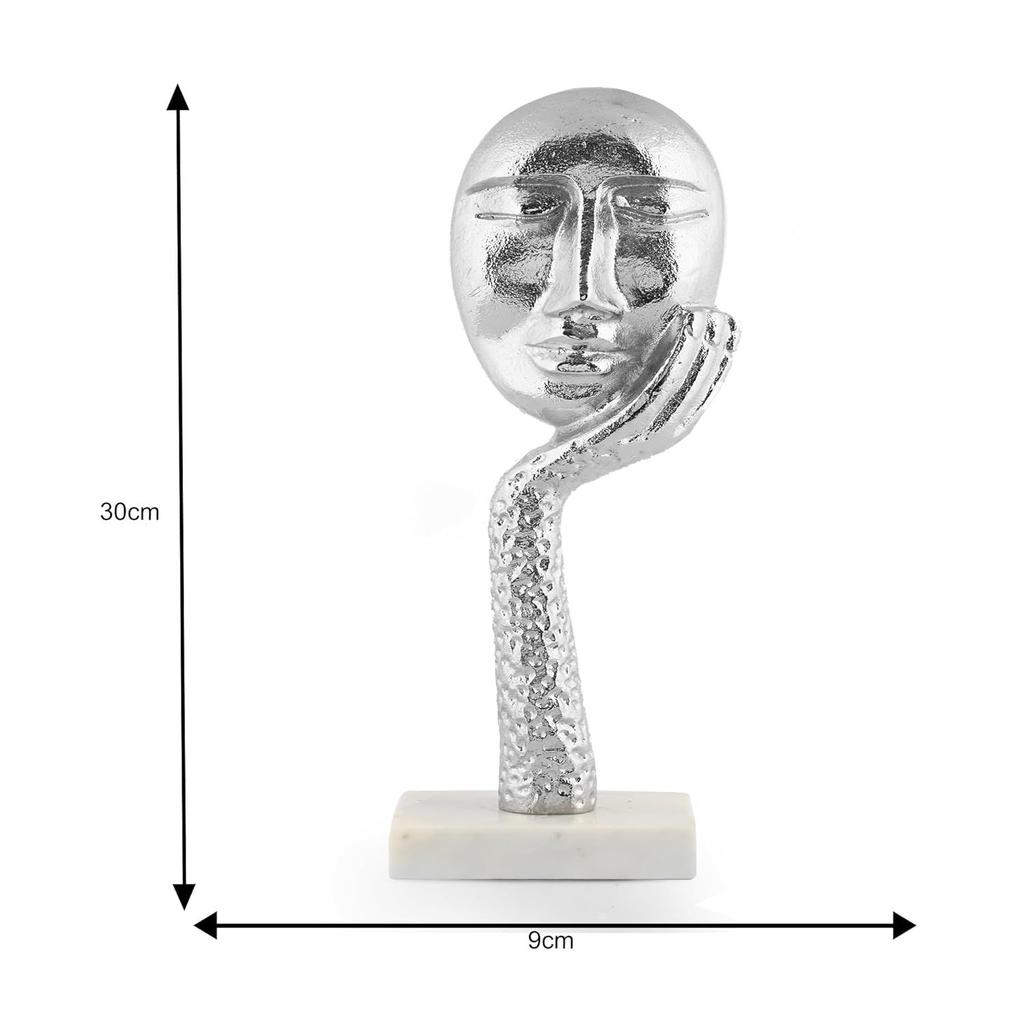 Modern Art Showpiece Sculpture Decorative Abstract Thinker Men with Hand Statue Home Dcor Living Room Decoration Items House Warming Gift