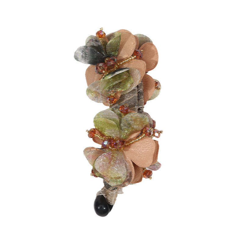 Flower Hair Clip Ponytail Holder Durable Long Lasting Strong Hold Braiders Non Slip French Barrettes Updo Claw Clip