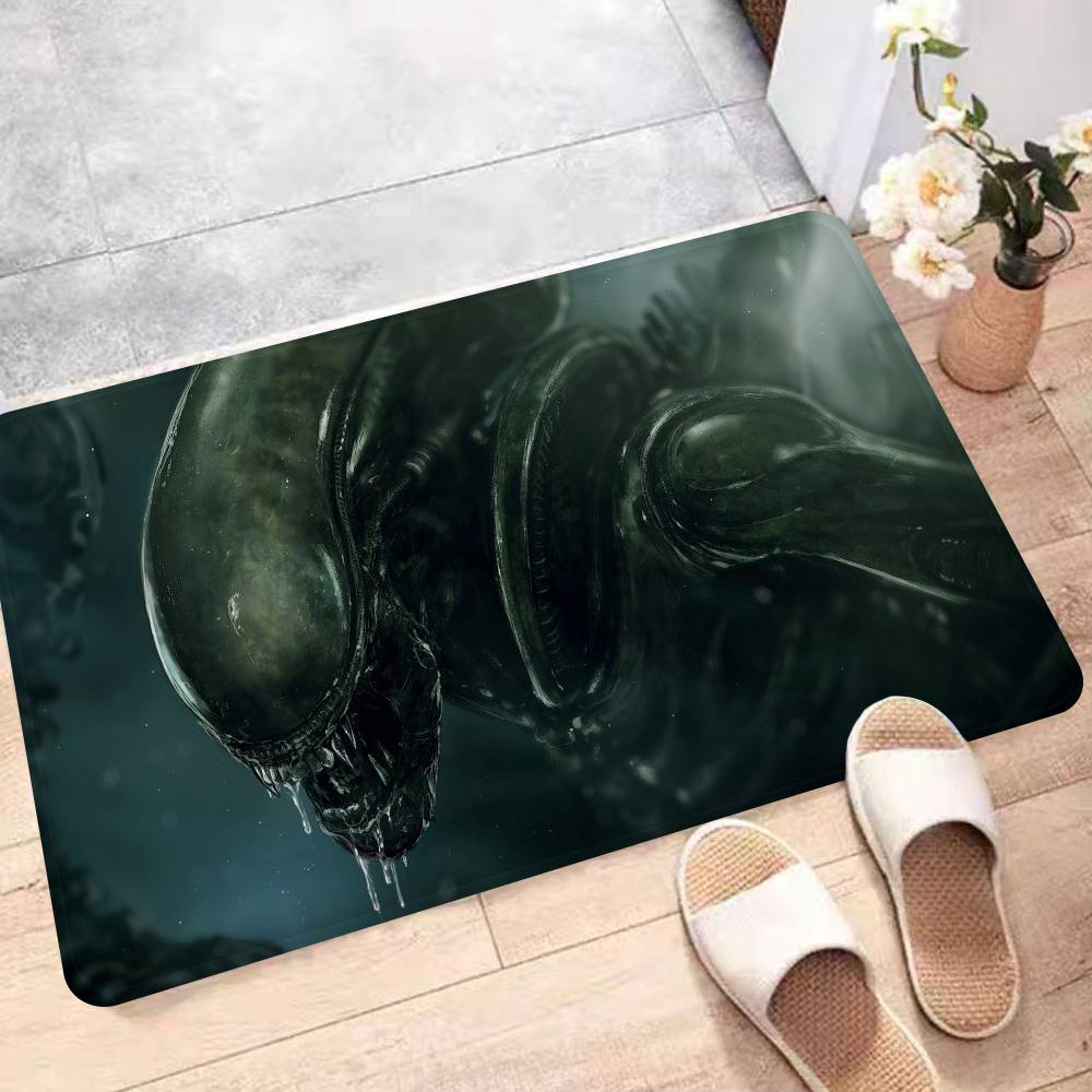 Klassische Sci-Fi Alien Fußmatte Retro Multiple Choice Wohnzimmer Küche Teppich Rutschfest Moderne Heimdekoration