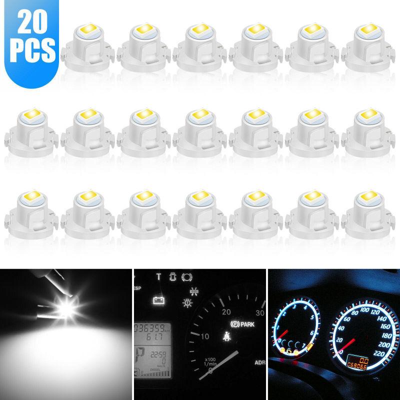 20 X T4 T4.2 Neo Wedge 1-smd Led Cluster Instrument Dash Climate Bulb Light Dashboard Lamp Bulb