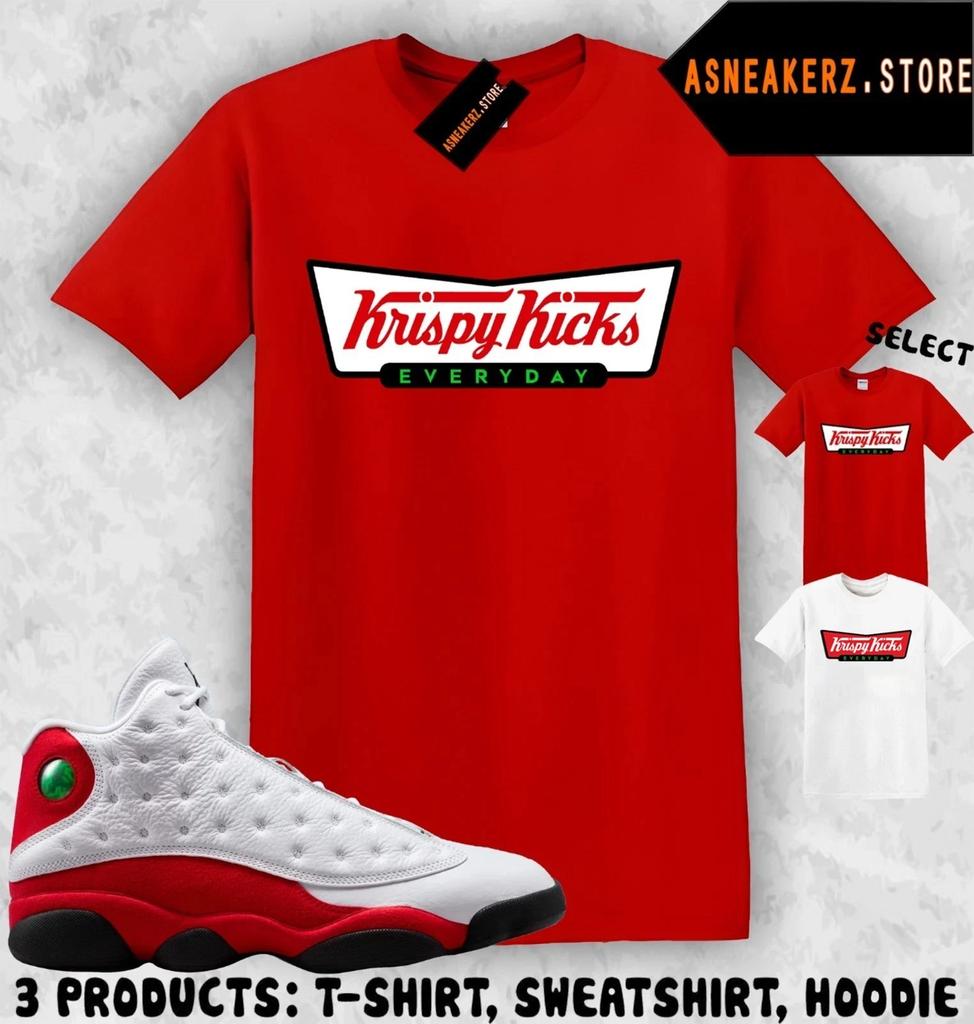Tee Shirt Matching AJ 13 Chicago 2026 To Match Sneaker Krispy Kicks T shirt