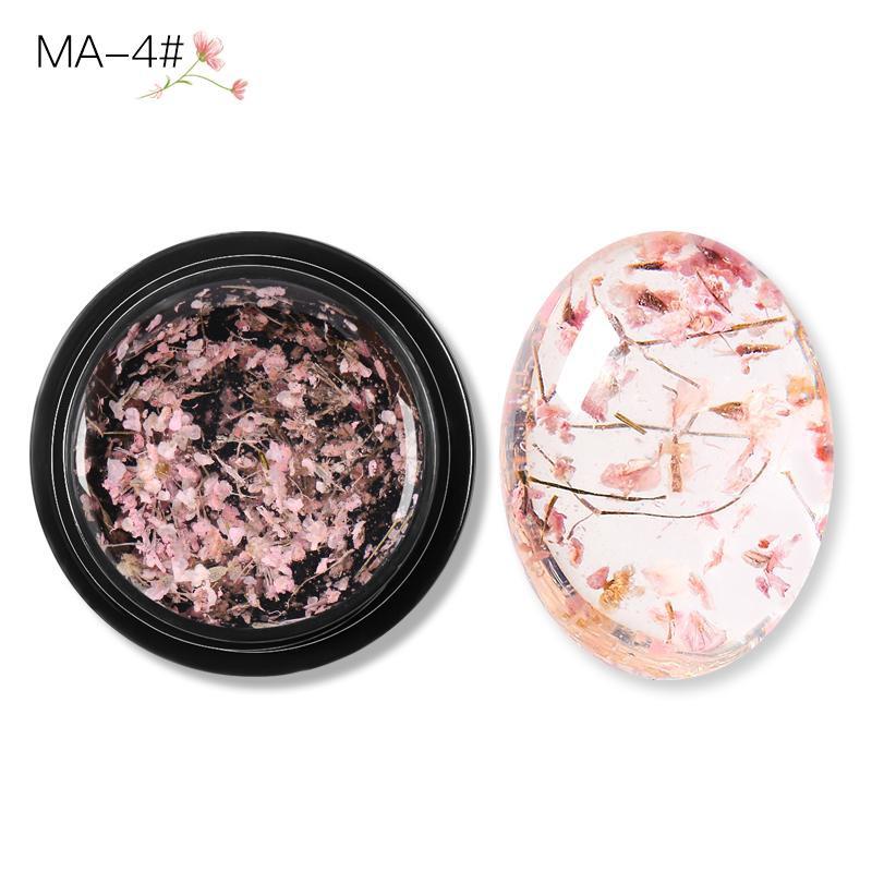 

MEET ACROSS 7 мл блестящий гель-лак для ногтей с сушеными цветами, красочный замачиваемый УФ-гель для ногтей, сделай сам, живопись, цветочный дизайн ногтей, лаки для маникюра MA-4