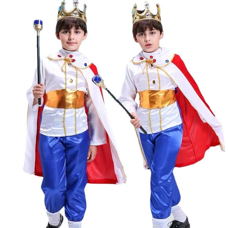 Halloween Children'S Costumes Boys Cosplay Pirate King Cosplay Prince Clothes Show Suit