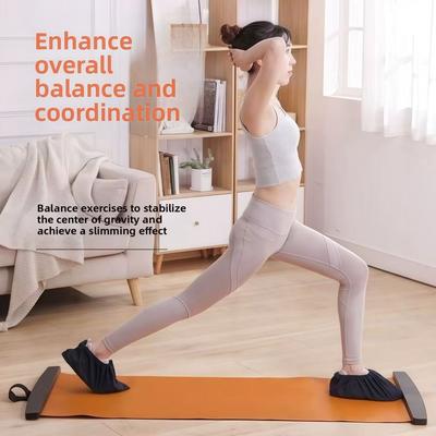 New Full Set Ski Fitness Mat Smooth Aerobic Exercise Leg Training Mat Multifunctional Thin Legs Yoga Ski Mat Home Fitness