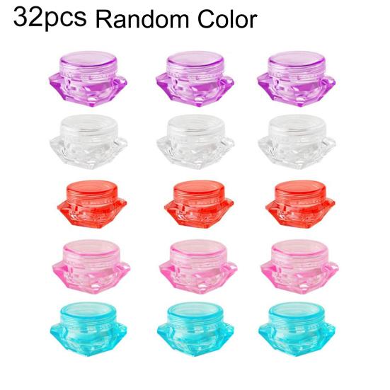 

32шт 5г ромбовидной формы многоразового контейнера для крема для лица, лосьона, пустых бутылок