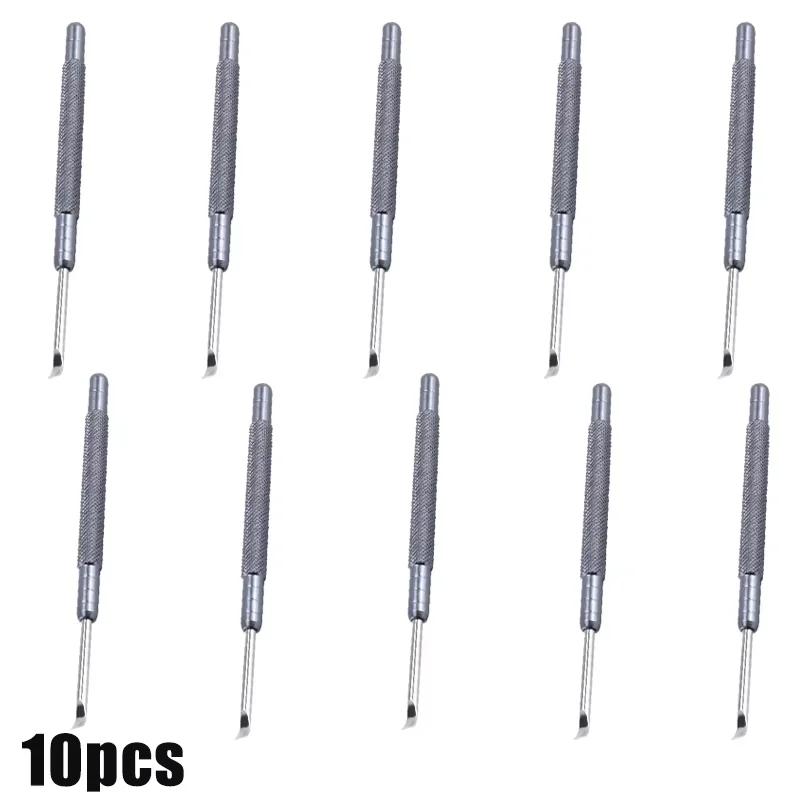 2/10 Stück Edelstahl 4mm Uhrenzeiger Abheber Werkzeuge Hebel mit flacher Klinge Uhrennadel Hebewerkzeug für Uhrmacher