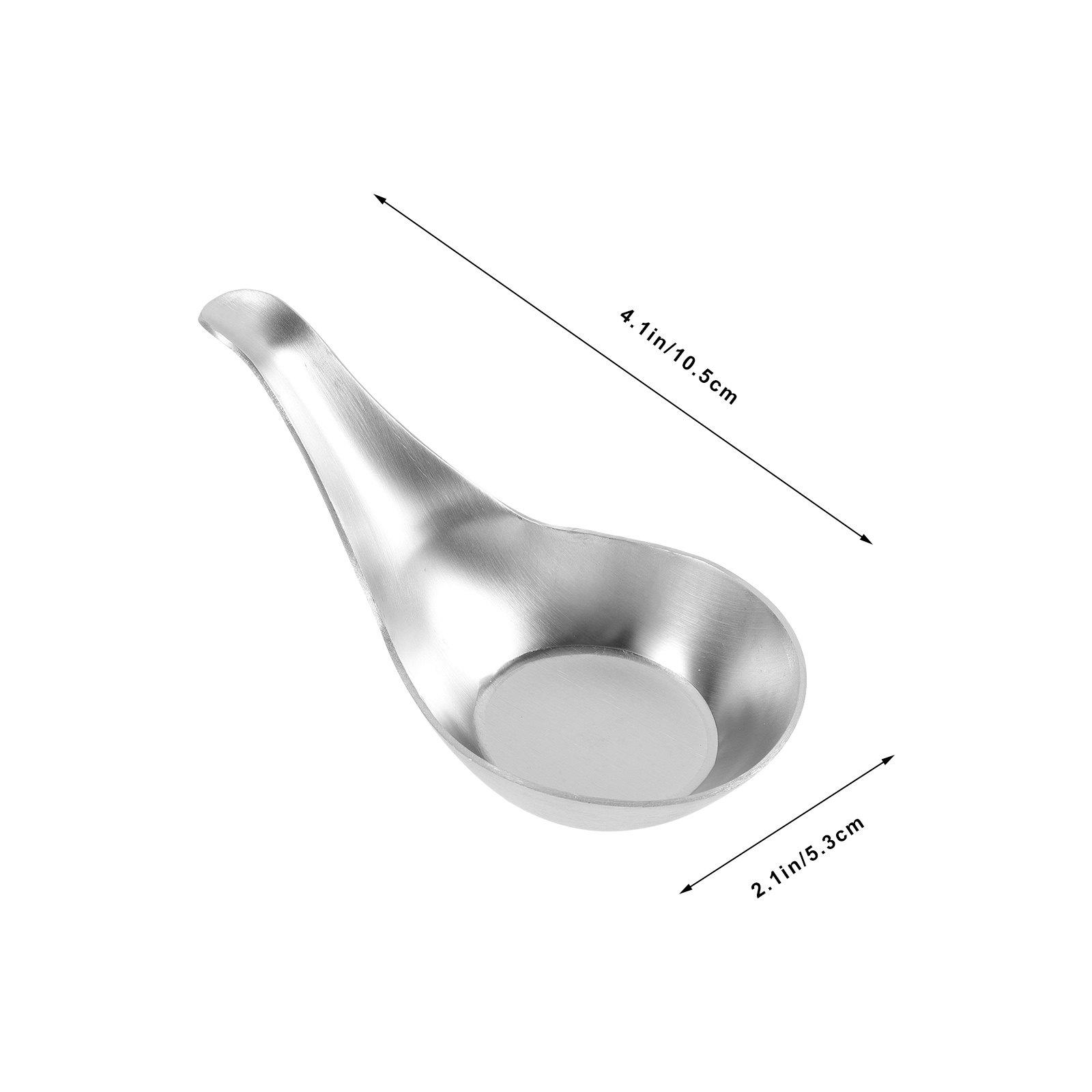 

Stainless Steel Caviar Spoon Ice Cream Scoop Lightweight Portable Mini Dessert Soup Spoon for Home Restaurant Catering серебряный
