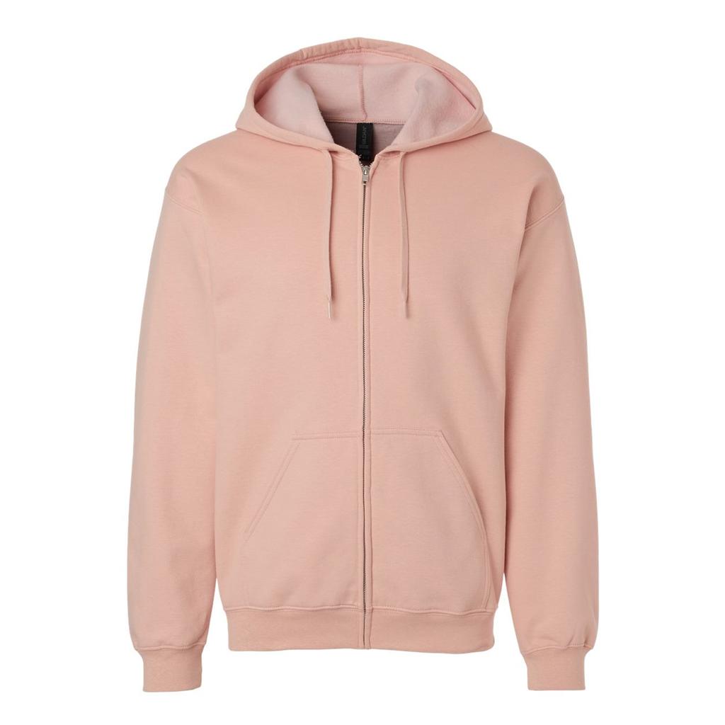 Gildan Mens Softstyle Fleece Midweight Full Zip Hoodie