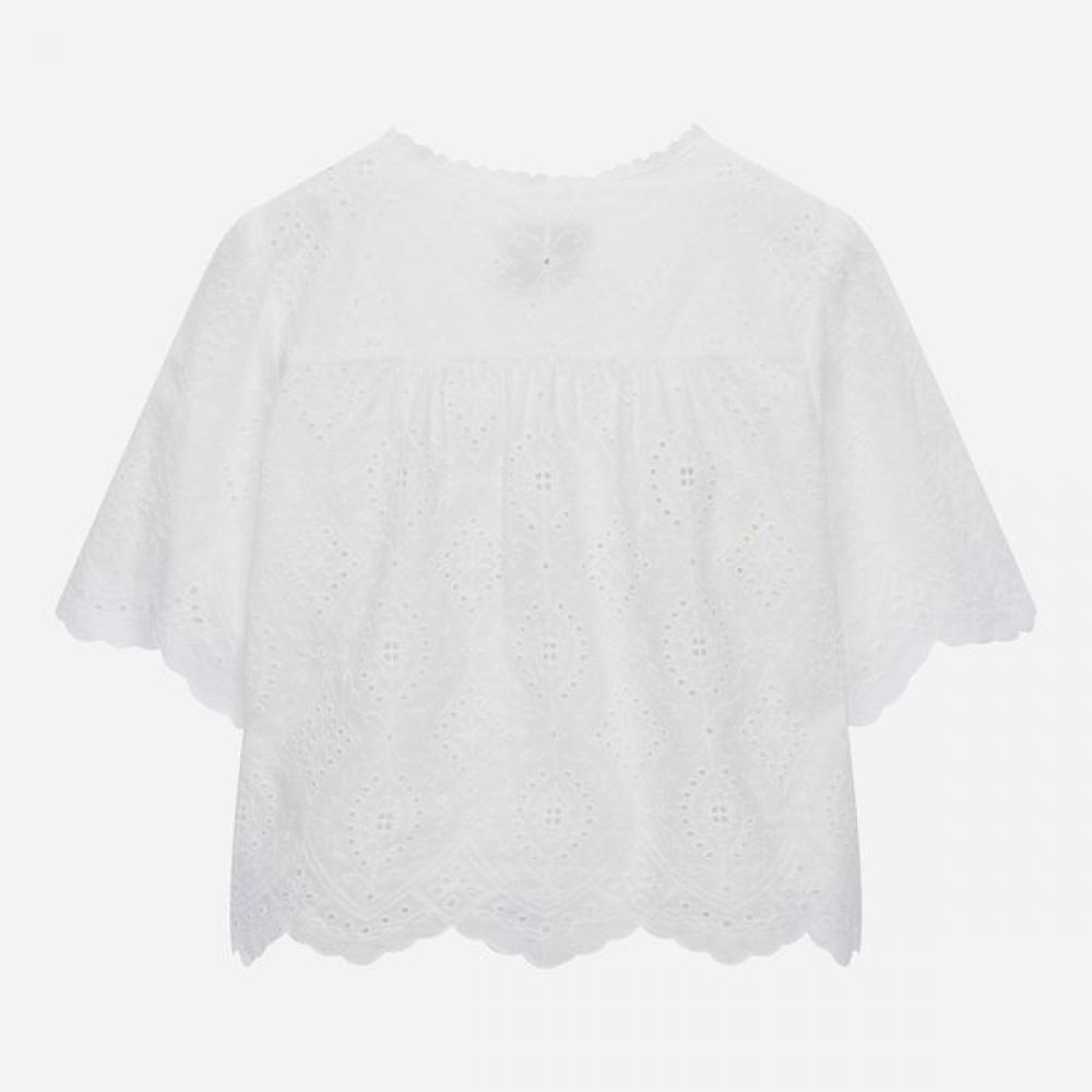 ThurSday ISland Women S Lace Eyelet Short Sleeve Jacket T264mjk241w