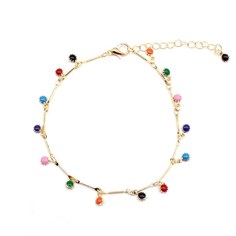 Source Jewelry Fashion Gems Trendy Sunflower Handmade Anklets