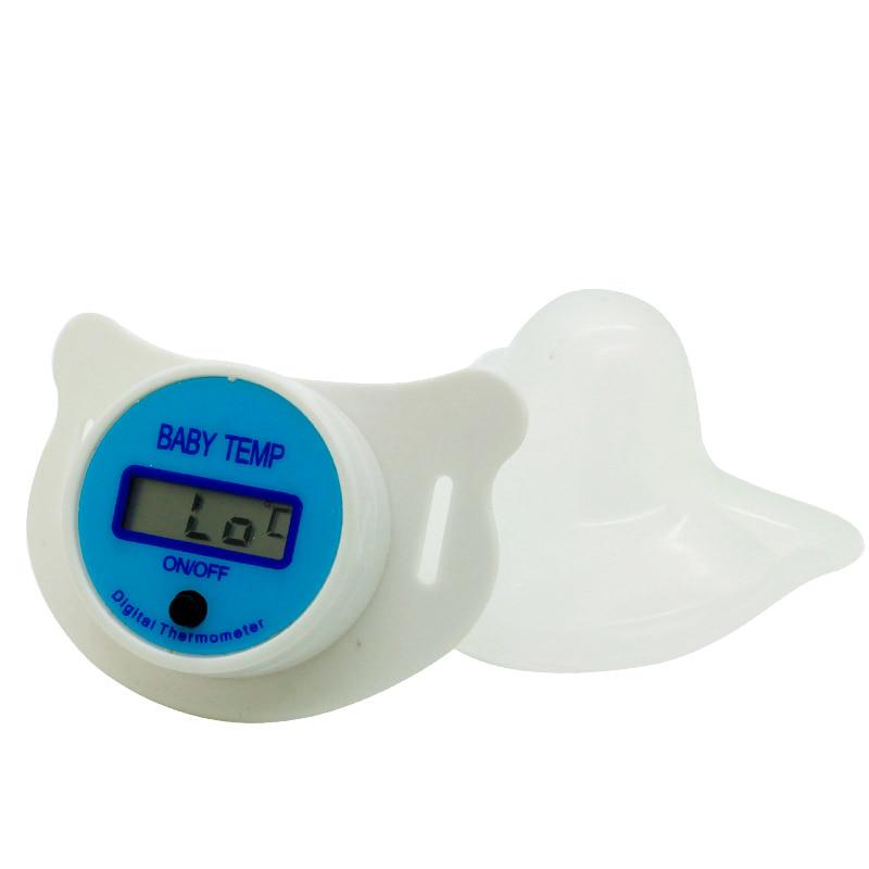 Safe Practical Mouth Nipple Temperature Baby LCD Digita Pacifier Thermometer FA