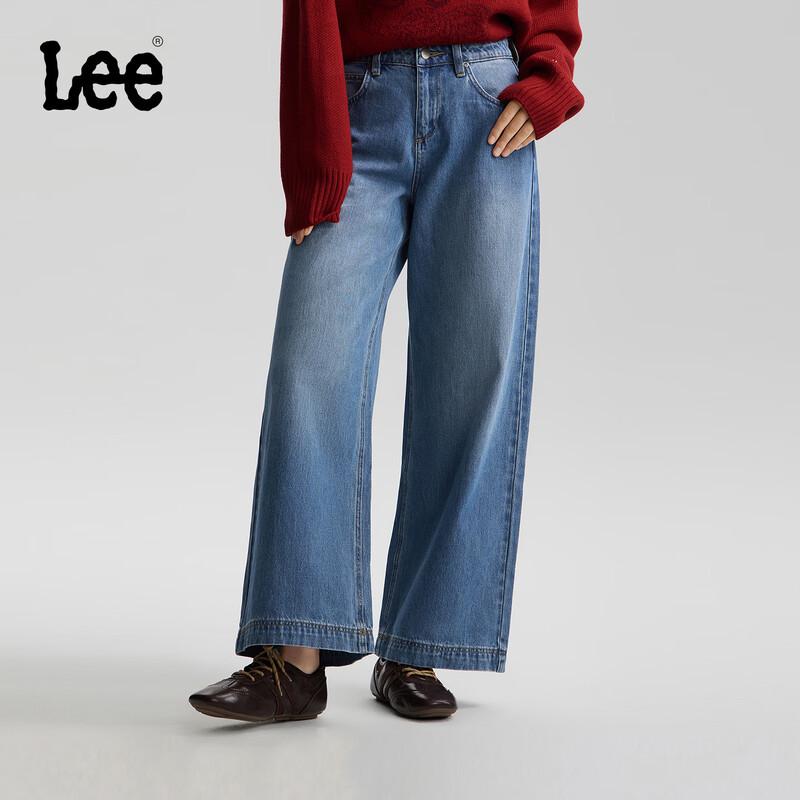 

Lee Women s 430 Super A-line Mid Blue Wide-leg Jeans 26