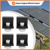 4 Stück Aluminiumlegierung Schwarzer Rand Presskante Karte Solarpanel PV-Halterung Zubehör Pressblock Solar-PV-Montageklemme Set