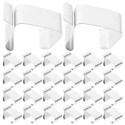 50pcs Christmas Light Clips Metal Waterproof Outdoor Gutter Clips For Led String Lights Holiday Decorations