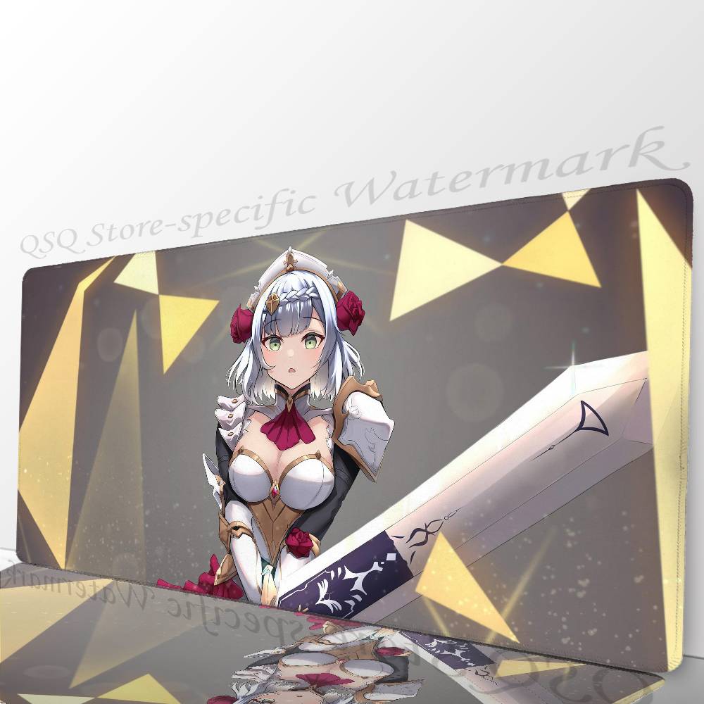 Noelle Anime G-Genshin Impact Mousepad Non-slip Suitable For Office Computers Laptops E-sports Game Desk Mats XXL Keyboard