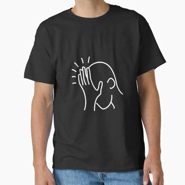Facepalm (White) Classic Tshirt Tshirt Made In Usaus Size S2xl