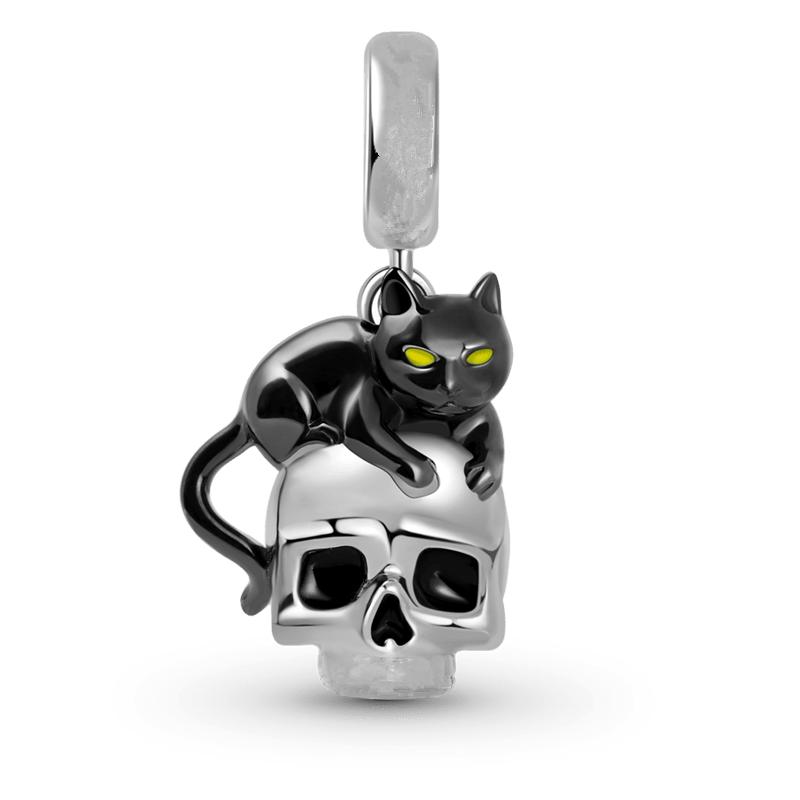 Diy Ghost Pumpkin Head Halloween Series Charm Bead Pendant Applicable To Original European Plating Copper Jewelry Gift