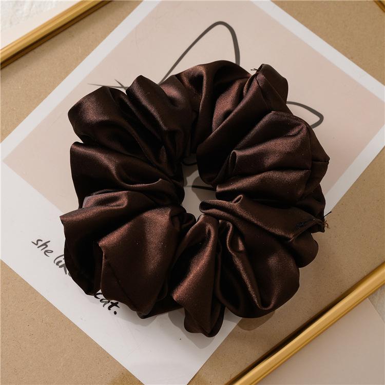Girls Super Wide Smooth Colorful Hair tie Hair Elastics Bands for Hair Large Satin Scrunchie Hair Accessories  for Women