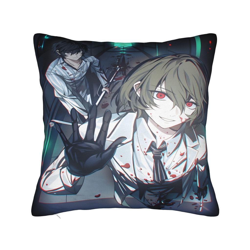 Atlus P-Personas 2 Fanart Pillow Cover Retro Trendy Pillow Case For Living Room Chair Comfy Pillowcases Gift
