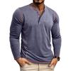 Men S Long Sleeve Henley T Shirt Casual Top