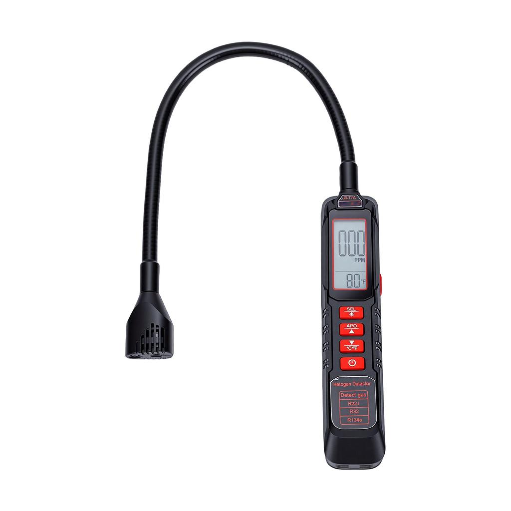 HVAC Refrigerant Leak Detector Battery Powered Ultra Sensitive Halogen Refrigerant Leak Detector with 180 degrees
