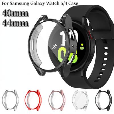Protective Case For Samsung Galaxy Watch 5/4 40mm 44mm TPU Soft Full Screen Protector Bumper For Samsung Galaxy Watch 4/5 Cover