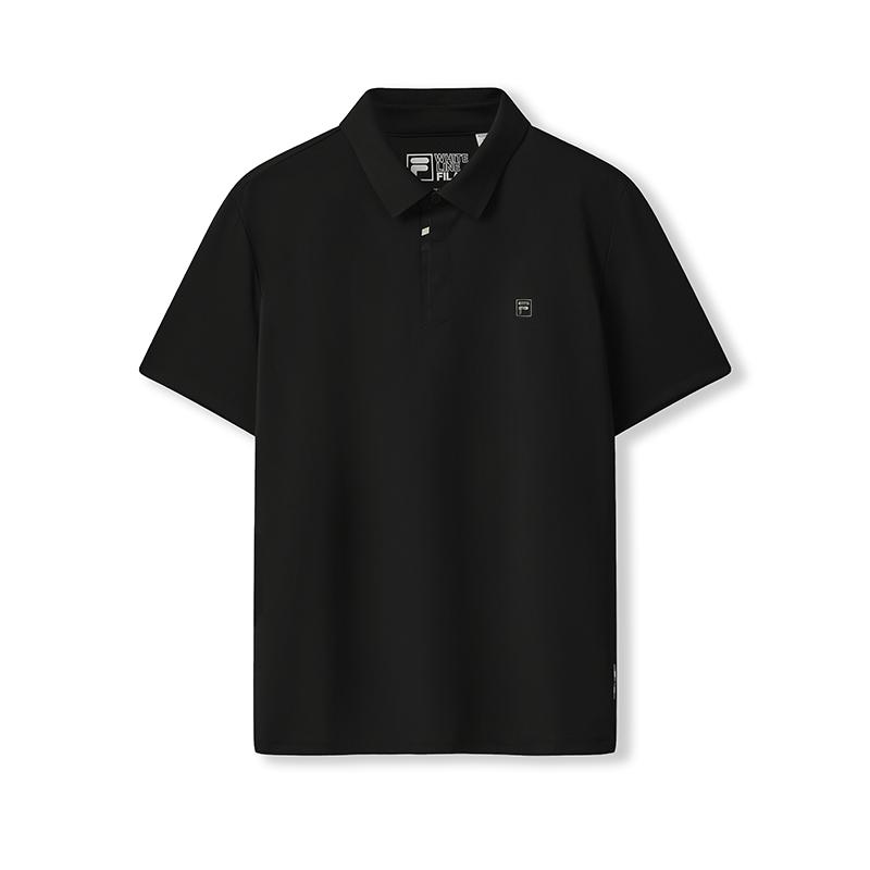 

FILA Белая Модная Повседневная Спортивная Универсальная Удобная Простая Однотонная Футболка Поло с Коротким Рукавом Мужские Футболки Поло F11M533114F-BK XXL